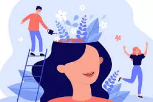 Illustration d'une femme souriante 